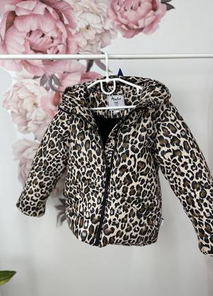 Тепла куртка діно для дівчинки тигрова з ріжками6 фото