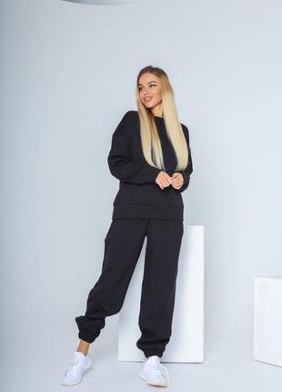 Костюм теплий трикотаж 100% бавовна на флісі. новинка, супер костюм!