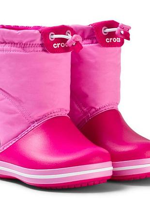 Детские сапоги crocs crocband lodgepoint snow boots, 100% оригинал