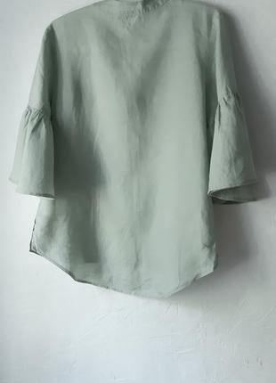 Стильная красивая льняная блуза3 фото