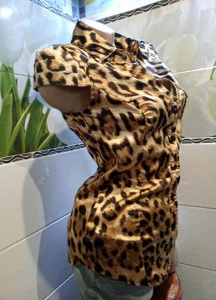 Рубашка леопардовая / блуза2 фото