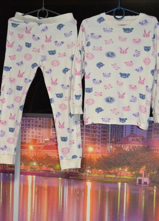 Ніжна хб піжама костюм для будинку або сну 7/8 років
