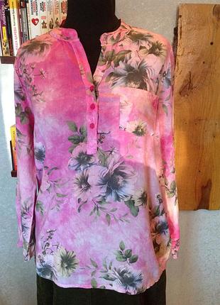 Мягонькая итальянская блуза - рубашка, р. 48-50