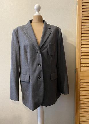 Bogner серый шерстяной пиджак (100% шерсть)