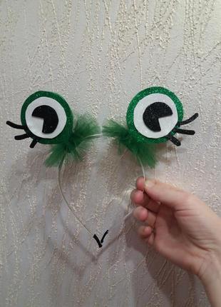 Обруч ободок глаза лягушки лягушки