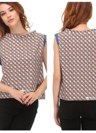 Майка с геометрическим принтом блузка 🔥zara🔥 блуза4 фото
