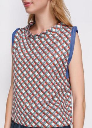 Майка с геометрическим принтом блузка 🔥zara🔥 блуза2 фото