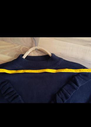 Черный свитер с v - образным рюшем new look7 фото