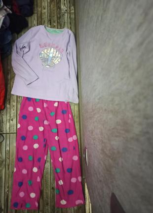Флисовая пижама на 10-12 лет