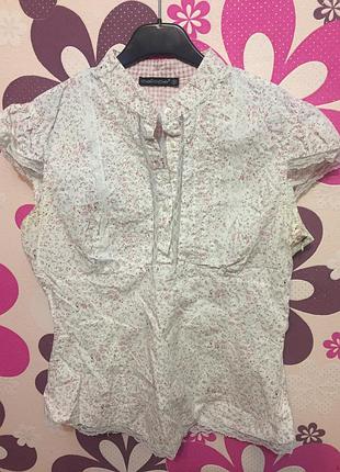 Нежная рубашка, отделка кружевом