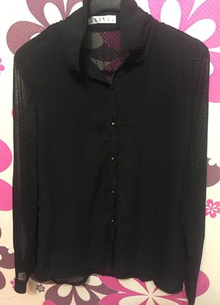 Стильная рубашка с прозрачной спиной