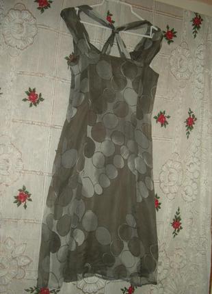 Платье-сарафан"apriori"р.8,100%шелк,канада.1 фото