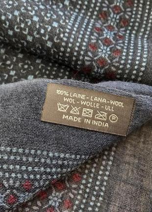 Стильний вовняний шарф, палантин5 фото