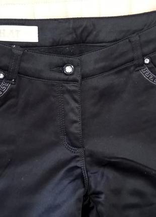 Атласные брюки с утеплённой подкладкой m&k3 фото