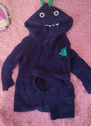 Халат для хлопчика, тапочки в подарунок