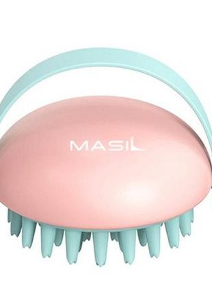 Силиконовый массажер для кожи головы masil head cleaning massage brush2 фото