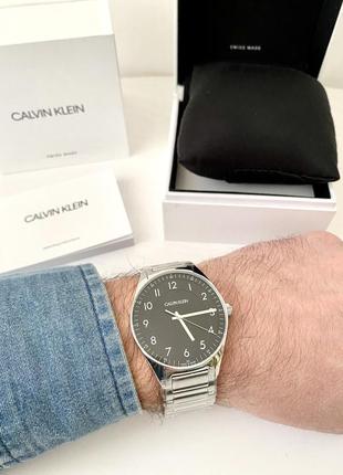 Calvin klein мужские швейцарские наручные часы чоловічий швейцарський годинник на подарок4 фото
