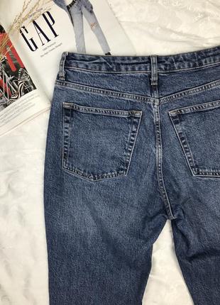 Прямые укороченные джинсы на пуговицах topshop straight4 фото