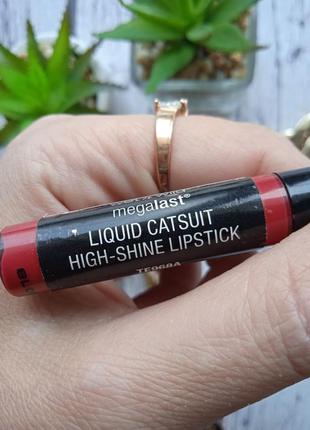 Тестер рідкої помади для губ wet n wild megalast liquid catsuit high-shine lipstick тон bad girl's5 фото