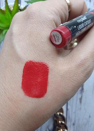 Тестер рідкої помади для губ wet n wild megalast liquid catsuit high-shine lipstick тон bad girl's3 фото