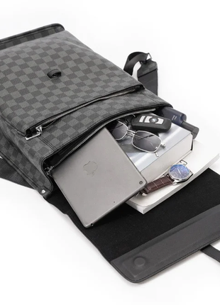 Мужской кожаный городской рюкзак портфель чоловічий ранець сумка для ноутбука документов10 фото