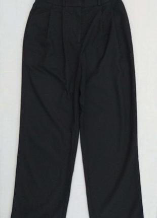 Штаны палаццо, черные,высокая посадка,широкие,под пояс