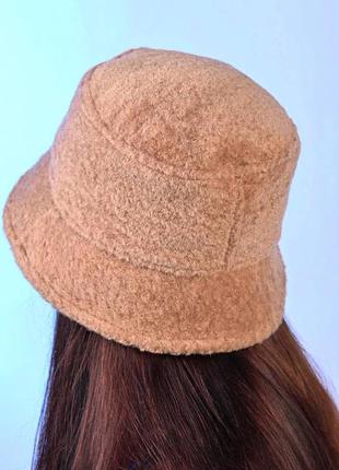 Женская зимняя шапка панама2 фото
