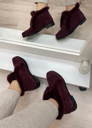 Бордорвые красивые хайтопы norka 🐀опушка норка осень зима5 фото