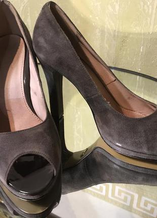 Туфли замшевые