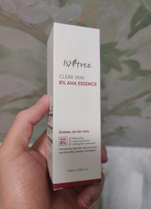 Эссенция для лица с молочной и гликолевой кислотой isntree clear skin 8% aha essence, 100 мл2 фото