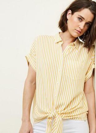 Сорочка з коротким рукавом в смужку на гудзиках