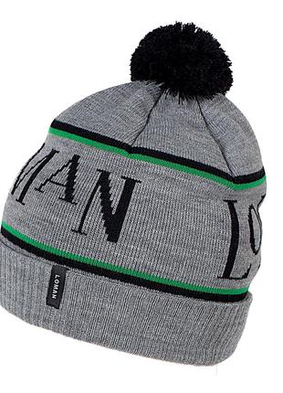 Молодежная шапка унисекс l.o. от loman! польша!