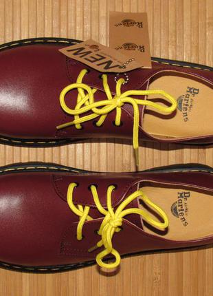 Полуботинки кожаные dr. martens cheery red smooth7 фото