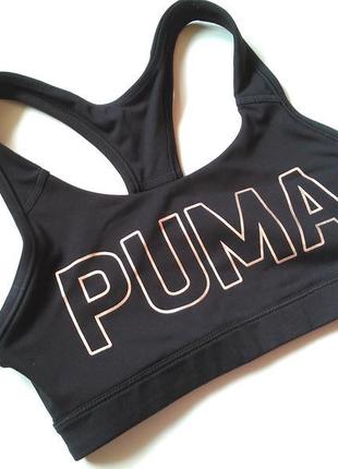 6/хс/34 puma крутой спортивный топ бра с логотипом бренда для тренировок и зала3 фото