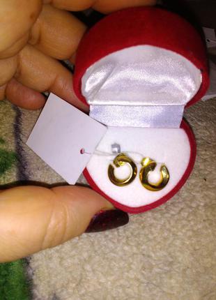 Сережки підкова-щастя