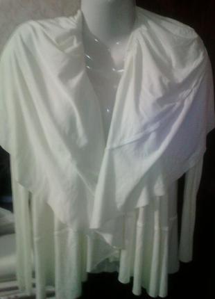 Очень интересный кардиган накидка из более мягкого приятного трикотажа м