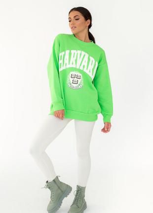 Світшот оверсайз з написом туреччина з начосом бавовна