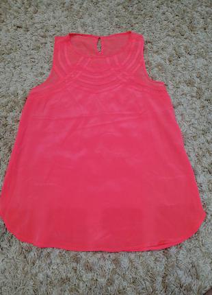 Всі 30! розпродаж! дуже яскрава оранжево рожевий блуза туніка