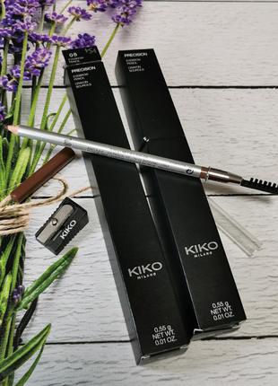 Карандаш для бровей precision eyebrow pencil kiko milano