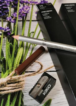 Олівець для брів precision eyebrow pencil kiko milano2 фото