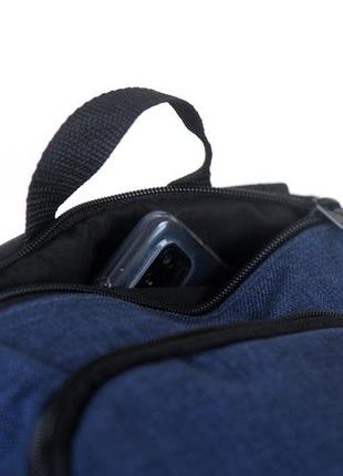 Рюкзак mayers спортивный синий + черный для спортивной формы с отделом под обувь (11/11/11)5 фото