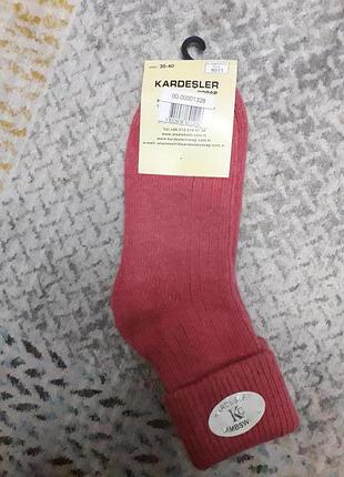 Теплые носки с отворотом из шерсти ягненка kardesler шерстяные носки