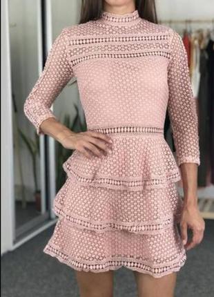 Мереживне плаття prettylittlething