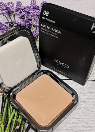 Матирующая пудра kiko milano matte fusion pressed powder