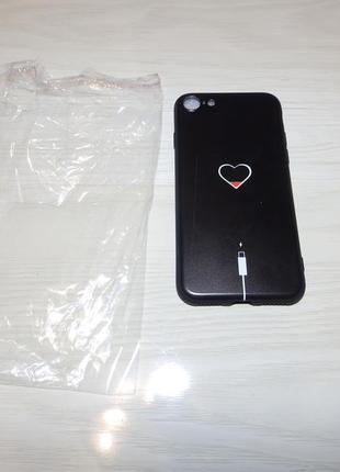 Чехол iphone 7/8 подзарядка сердца 3