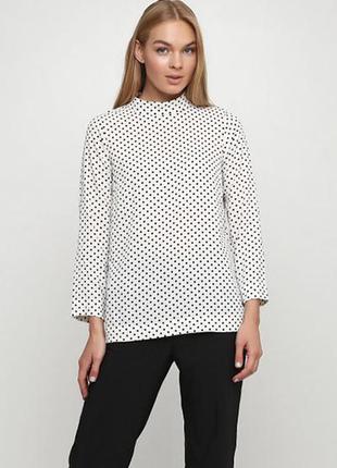 Оригінальна блузка з коміром стійкою від бренду h&m 04175410032 розм. 32, 34, 36