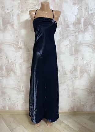 Чёрное длинное вечернее атласное платье,платье комбинация,слип платье,большой размер,батал(24)2 фото