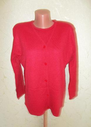 Пуловер червоний джемпер з футболкою полукарил р. m - l - felicitas