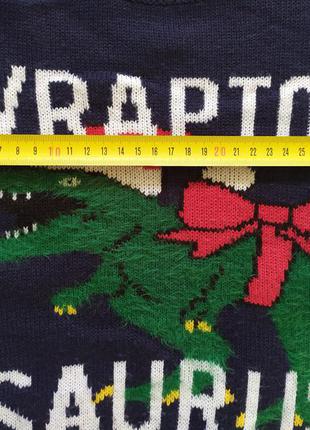 Кофта, новогодний свитер с крокодилом на 4 года7 фото