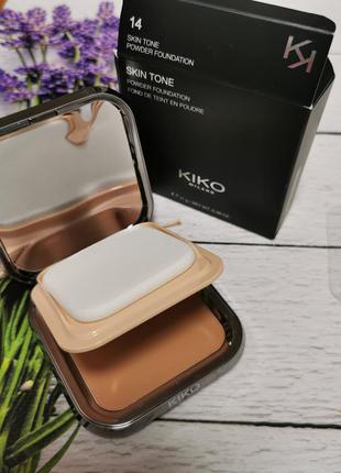 Пудровая тональная основа kiko milano skin tone